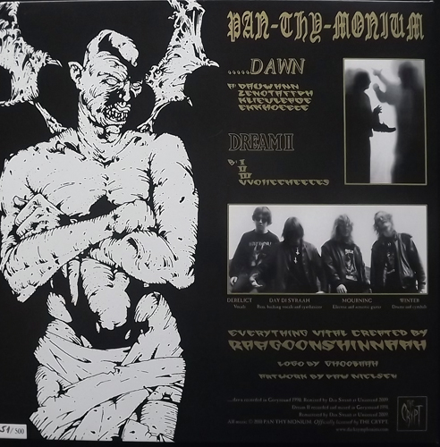 PAN-THY-MONIUM ...Dawn / Dream II (Gold vinyl) (The Crypt - USA original) (EX/NM) LP