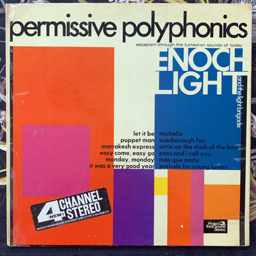 ENOCH LIGHT AND THE LIGHT BRIGADE Permissive Polyphonics (Project 3 Total Sound - USA original) (VG/VG+) LP