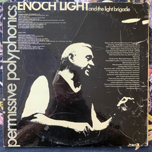 ENOCH LIGHT AND THE LIGHT BRIGADE Permissive Polyphonics (Project 3 Total Sound - USA original) (VG/VG+) LP