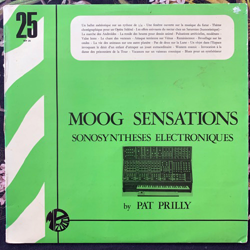 PAT PRILLY Moog Sensations (Sonosyntheses Electroniques) (Editions Montparnasse 2000 - France original) (VG/VG-) LP