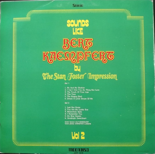 STAN FOSTER IMPRESSION, the Sounds Like Bert Kaempfert (Moondisc - Sweden original) (VG+) LP