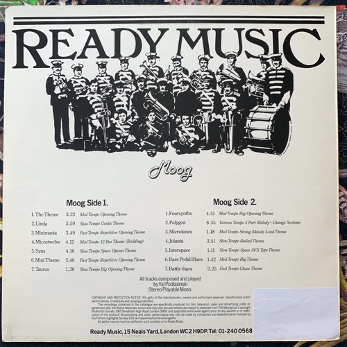 VAL PODLASINSKI Moog (Ready Music - UK original) (VG+/EX) LP