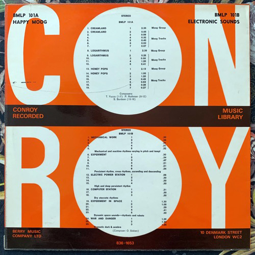 VARIOUS Happy Moog/Electronic Sounds (Conroy - UK original) (VG+) LP