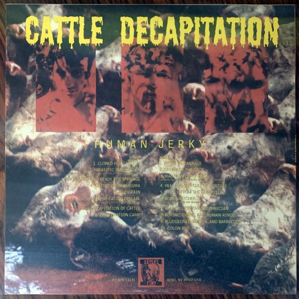CATTLE DECAPITATION Human Jerky (Satans Pimp - USA original) (NM/EX) LP