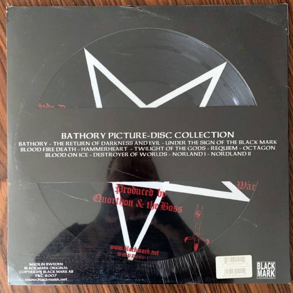 BATHORY Bathory (Black Mark - Sweden 2007 reissue) (SS) PIC LP