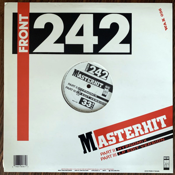 FRONT 242 Masterhit (Wax Trax! - USA original) (EX) 12"