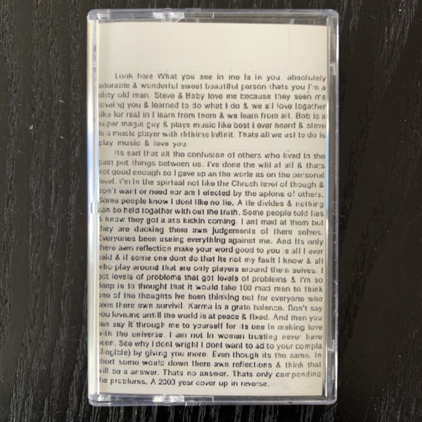 CHARLES MANSON Words And Music (TPOS - USA reissue) (NM) TAPE