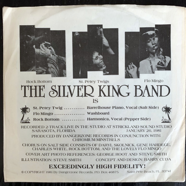 SILVER KING BAND, the My Balls Are Blue (Blue vinyl) (Dangerzone - USA original) (VG+) 7"