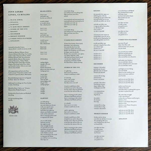 FINN LOXBO Lines, Curtains (Kning Disk - Sweden original) (NEW) LP