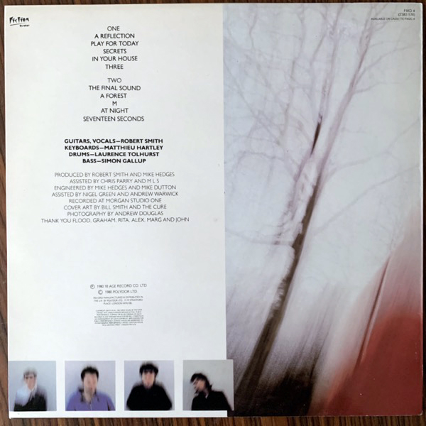 CURE, the Seventeen Seconds (Fiction - UK 2nd press) (EX/VG+) LP