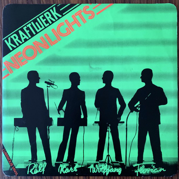 KRAFTWERK Neon Lights (Luminous vinyl) (Capitol - UK original) (VG+) 12"