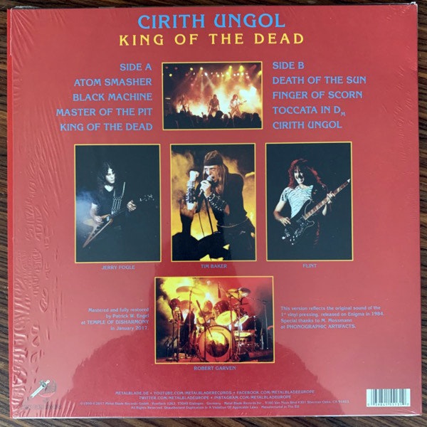 CIRITH UNGOL King Of The Dead (Metal Blade - Europe 2017 reissue) (NM) LP