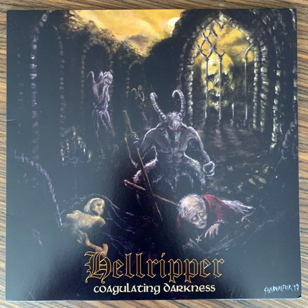 HELLRIPPER Coagulating Darkness (White vinyl) (Diabolic Might - Germany original) (EX) LP