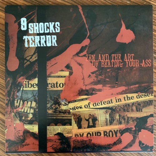 9 SHOCKS TERROR Zen And The Art Of Beating Your Ass (Blue marbled vinyl) (Havoc - USA original) (VG+/EX) LP