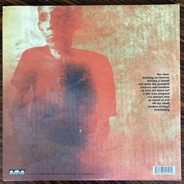 CARRY ON A Life Less Plagued (White vinyl) (Bridge Nine - USA reissue) (EX) LP