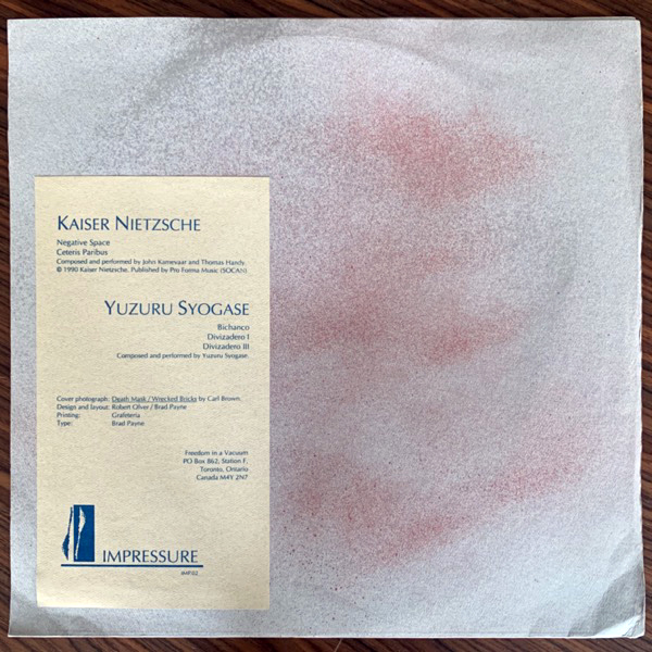 KAISER NIETZSCHE / YUZURU SYOGASE Untitled (Impressure - Canada original) (VG+/EX) LP