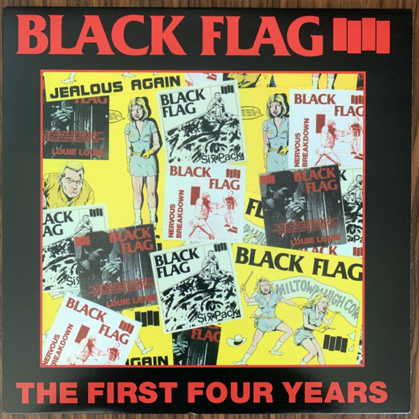 BLACK FLAG The First Four Years (SST - USA reissue) (VG+/EX) LP