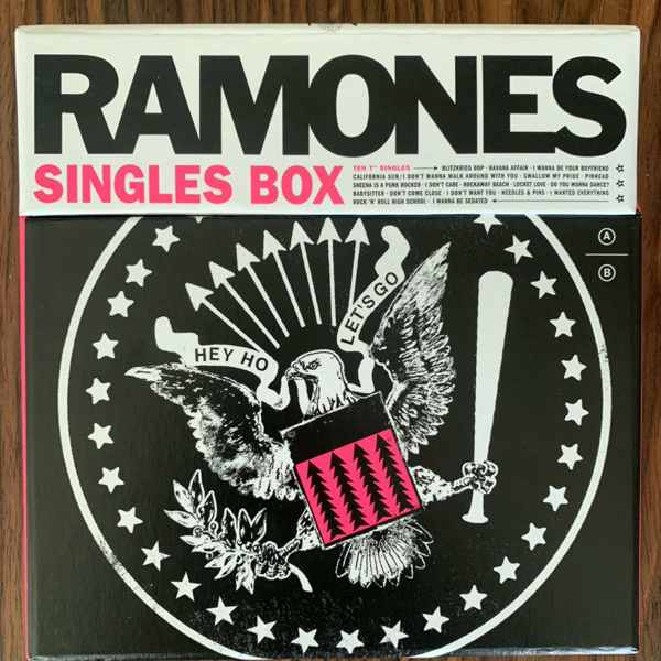 RAMONES Singles Box (Rhino - Europe original) (EX/NM) 10x7" BOX