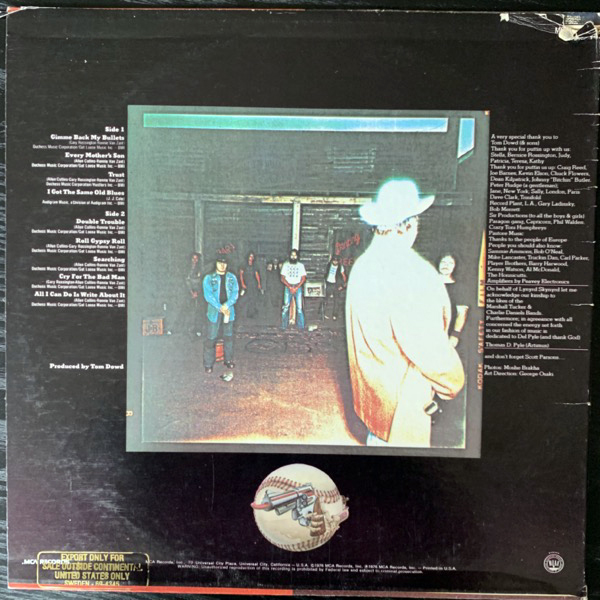 LYNYRD SKYNYRD Gimme Back My Bullets (MCA Coral - USA 1980 reissue) (VG+) LP