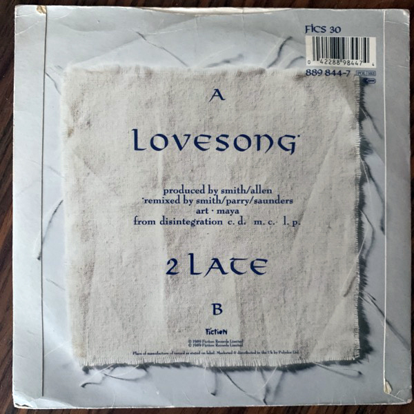 CURE, the Lovesong (Fiction - UK original) (VG) 7"