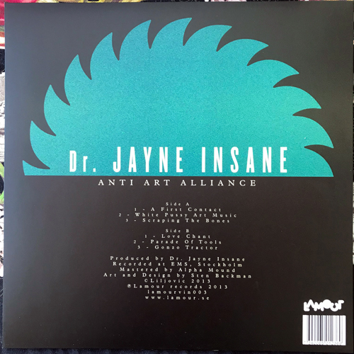 DR. JAYNE INSANE Anti Art Alliance (Lamour - Sweden original) (NEW) LP