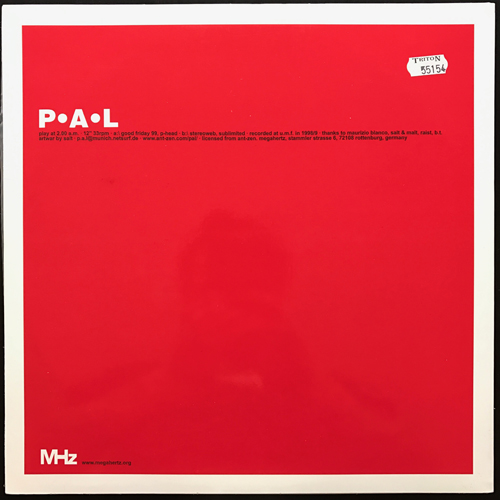 P·A·L ‎Play At 2:00 A.M. (MHz - Germany original) (NM) 12"