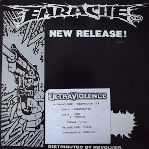 ULTRAVIOLENCE Destructor EP (Promo) (Earache - UK original) (EX/VG) 12" EP