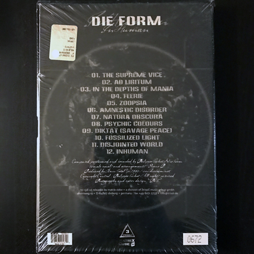 DIE FORM InHuman (Matrix Cube - Germany original) (SS) CD BOX