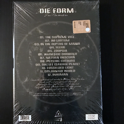 DIE FORM InHuman (Matrix Cube - Germany original) (SS) CD BOX