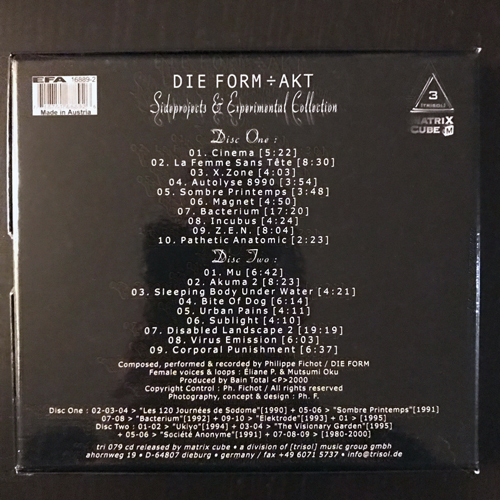 DIE FORM Akt (Matrix Cube - Germany original) (EX) 2CD BOX
