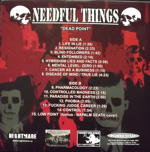 NEEDFUL THINGS Dead Point (Nightmare - Europe original) (EX) LP