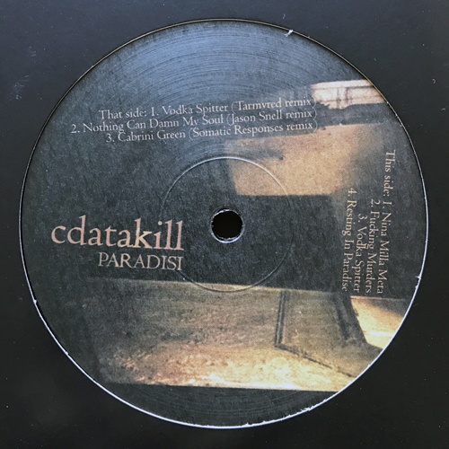 CDATAKILL Paradisi (Ad Noiseam - Germany original) (EX/NM) 12" EP