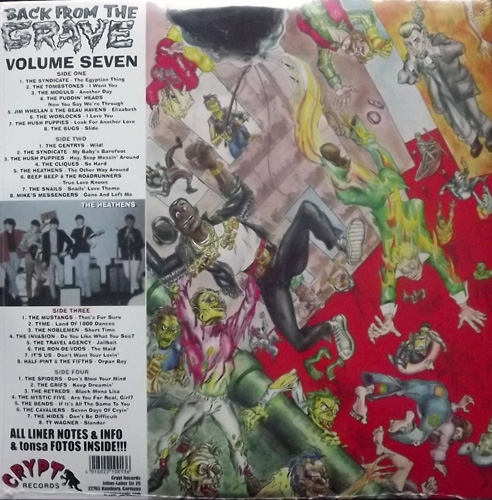 VARIOUS Back From The Grave Volume 7 (Crypt - Germany reissue) (NEW) 2LP