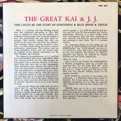 GREAT KAI AND J.J., the The Great Kai And J.J. (Karusell - Sweden original) (EX/VG+) 7"