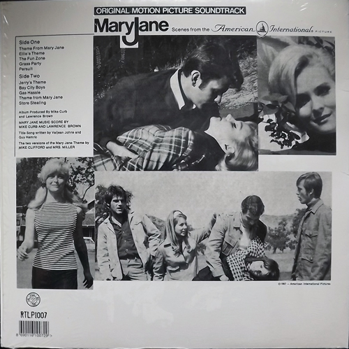 SOUNDTRACK Mike Curb And Larry Brown ‎– Mary Jane (Reel Time - USA reissue) (NM) LP