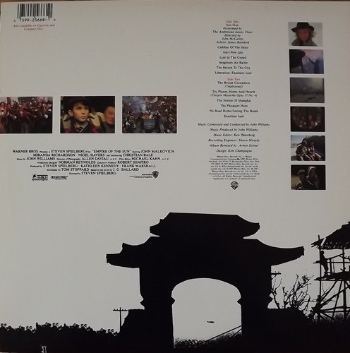 SOUNDTRACK John Williams ‎– Empire Of The Sun (Warner - USA original) (EX) LP