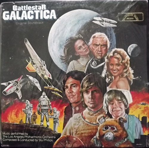 SOUNDTRACK Battlestar Galactica (MCA - USA reissue) (EX/VG+) LP