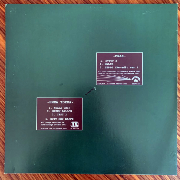 FRAK / SMEA Split LP (Börft - Sweden reissue) (EX/NM) LP