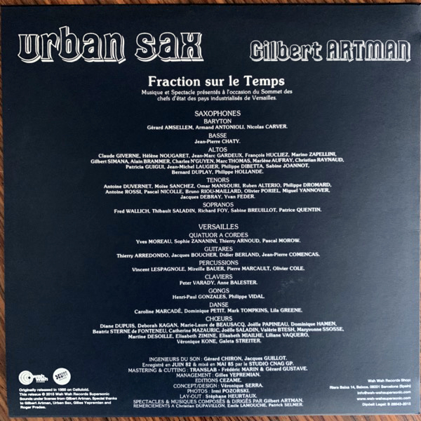 URBAN SAX, GILBERT ARTMAN Urban Sax (Wah Wah - Spain reissue) (NM) LP+DVD