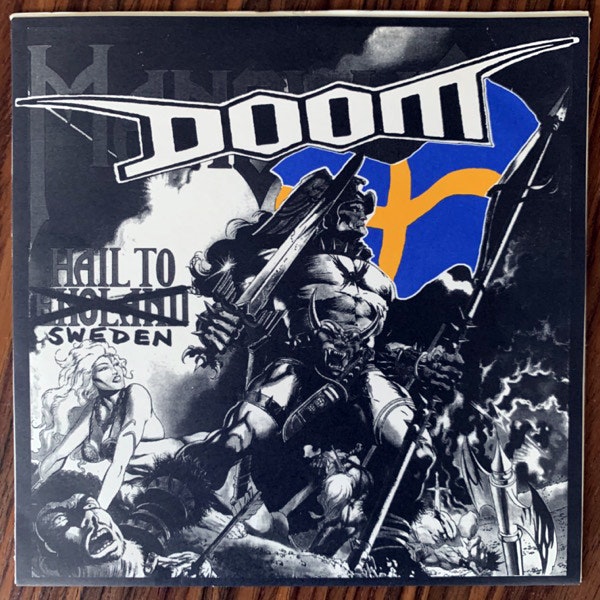 DOOM Hail To Sweden (Pandora's Box - Germany original) (EX/VG+) 7"