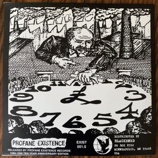 DOOM Police Bastard (Ten Year Anniversary Edition) (Profane Existence - USA reissue) (EX) 7"