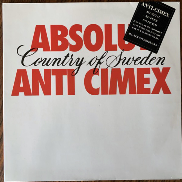 ANTI CIMEX Absolut Country Of Sweden (CBR - Sweden original) (VG+/EX) LP