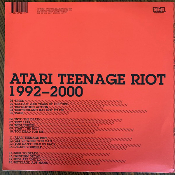 ATARI TEENAGE RIOT 1992-2000 (Digital Hardcore - UK original) (EX) 2LP
