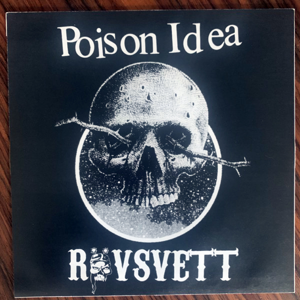 POISON IDEA / RÖVSVETT Split (Yellow vinyl) (Just 4 Fun - Sweden original) (EX/NM) 7"