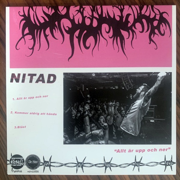 NITAD Allt Är Upp Och Ner (Pink vinyl) (De:Nihil - Europe original) (NM) 7"