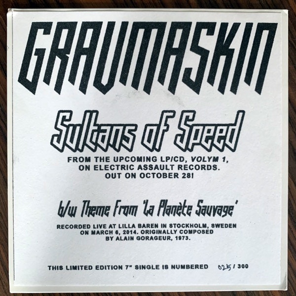 GRAVMASKIN Sultans Of Speed (Electric Assault - USA original) (EX) 7"