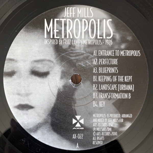 JEFF MILLS Metropolis (Axis - USA original) (NM/VG) 12" EP