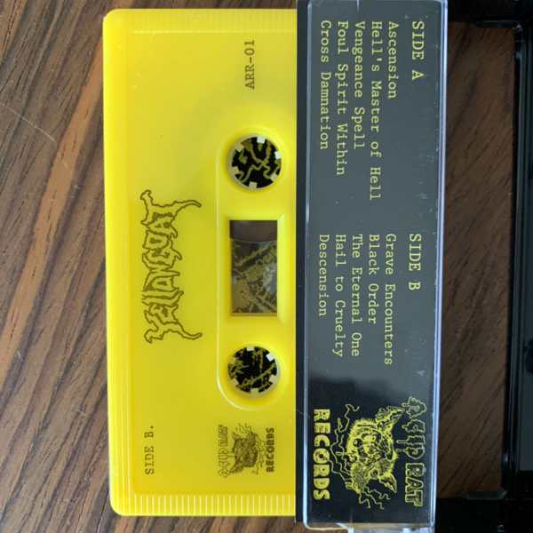 JOEL GRIND The Yellowgoat Sessions (Yellow cassette, witch patch) (Ljudkassett - Sweden original) (NM) TAPE