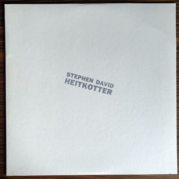 STEPHEN DAVID HEITKOTTER Stephen David Heitkotter (Time-Lag - USA 2010 reissue) (EX) LP