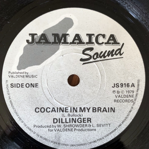 DILLINGER Cocaine In My Brain (Jamaica Sound - UK original) (VG+) 7"